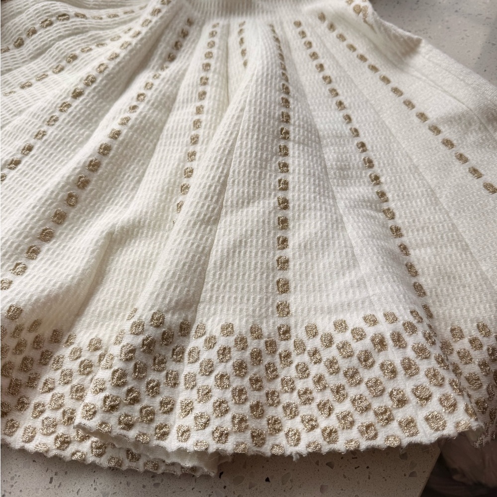 Girl’s Sweater Dress with Gold Accents - Picture 4 of 4